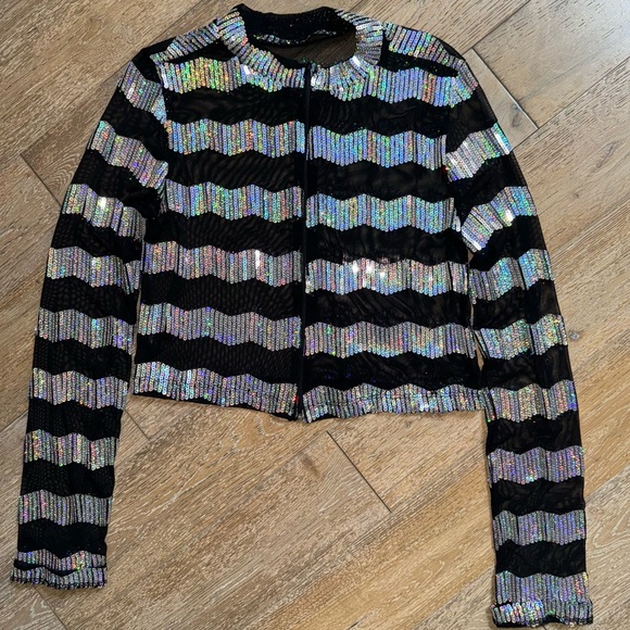 Sequin Mesh Top Vintage - Picture 3 of 13